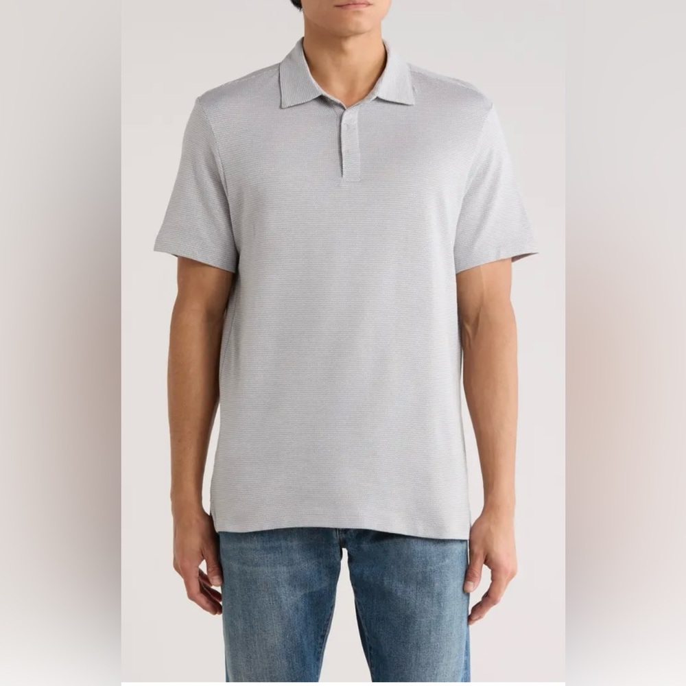Robert Barakett Light Gray Polo Shirt